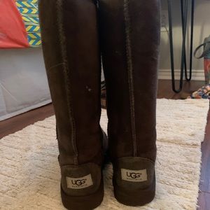 Tall chocolate brown UGG boots